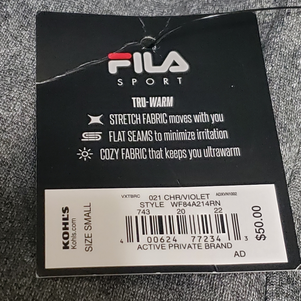 Fila Sport Tru-Warm Zip Vest Size Small NWT - Picture 12 of 13